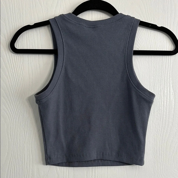 Tilly's Gray Crop Tank Top - Picture 3 of 4